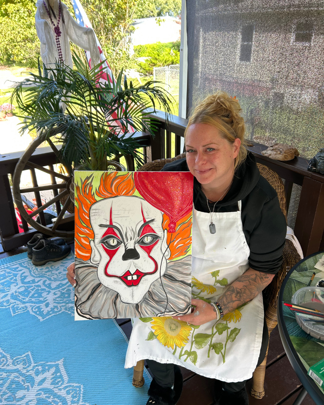 Jaci C - Pennywise It Canvas Painting